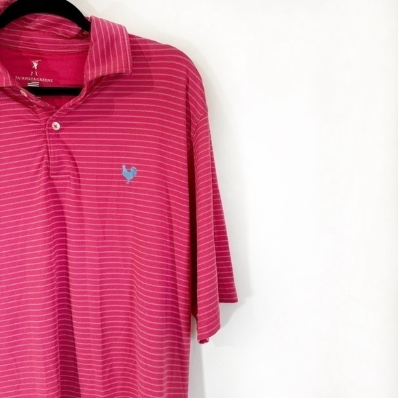 Fairway & Greene Stripe Tech Polo Size XL - Picture 3 of 7